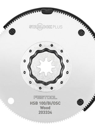 Hoja de sierra para madera Festool HSB 100/Bi/OSC (203334) para OSC 18