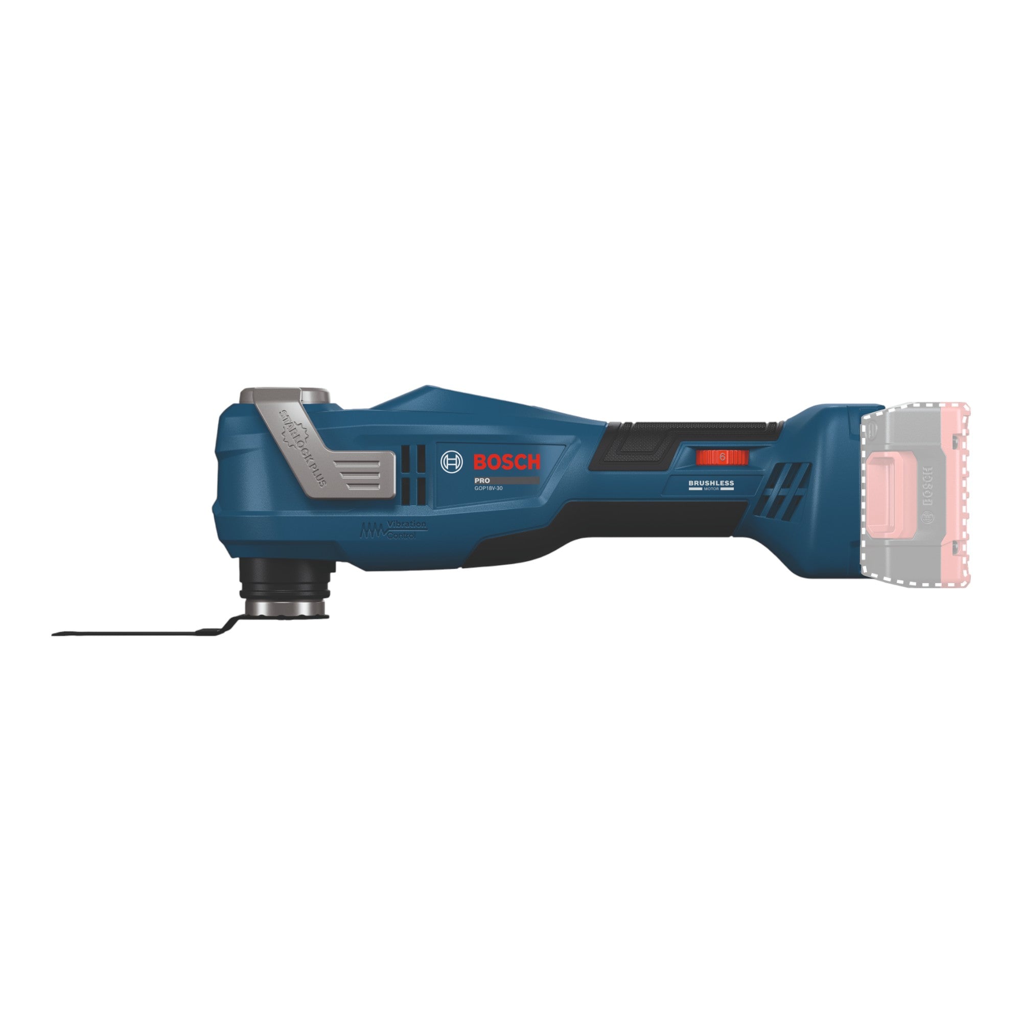 Bosch GOP 18V 30 Akku Multifunktionswerkzeug 18 V Starlock Plus Brushless 2x Akku 5 0 Ah Ladegeraet L Boxx 2 - toolbrothers