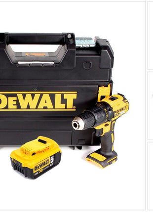 DeWalt DCD 778 NT Akku Schlagbohrschrauber 18V 65Nm + 1x Akku 5,0 Ah in TSTAK Box - ohne Ladegerät - Toolbrothers