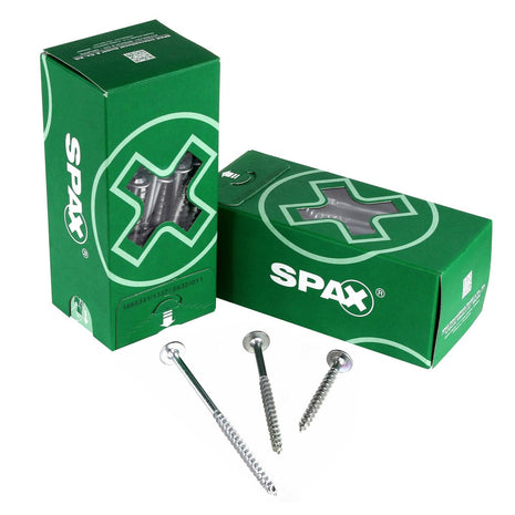 SPAX HI.FORCE Tellerkopfschraube 8,0 x 100 mm 100 Stk. ( 2x 0251010801005 ) Vollgewinde Torx T-STAR plus T40 WIROX 4CUT - Toolbrothers