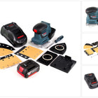 Bosch GSS 18 V-10 Akku Schwingschleifer 18 V Li-Ion Professional + Zubehör + 1 x 3,0 Ah Akku + Ladegerät - Toolbrothers