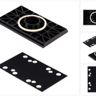 Bosch Schleifplatte 80 x 130 mm ( 2608601444 ) + Bosch Schwingplatte Grundplatte 80 x 130 mm ( 2608601447 ) - Toolbrothers