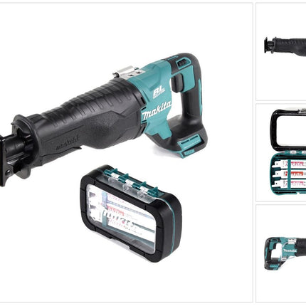 Makita DJR 187 Z Akku Reciprosäge 18 V Brushless Säbelsäge Solo + Reciprosägeblatt Sortiment ( P-81290 ) - ohne Akku, ohne Ladegerät - Toolbrothers