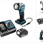 Makita DML 802 RM1 Akku Lampe 18 V Li-Ion für 14,4 und 18 V Akku + 1 x 4,0 Ah Akku + Ladegerät - Toolbrothers