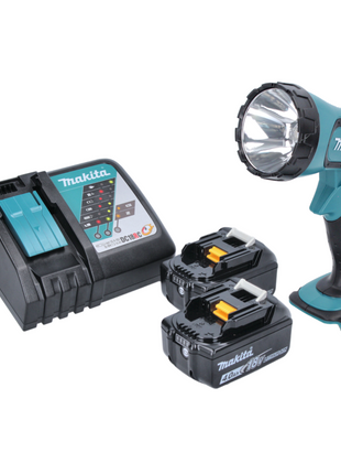 Makita DML 185 RM Akku Lampe / Handleuchte 18 V + 2x Akku 4,0 Ah + Ladegerät - Toolbrothers