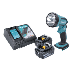 Makita DML 185 RM Akku Lampe / Handleuchte 18 V + 2x Akku 4,0 Ah + Ladegerät