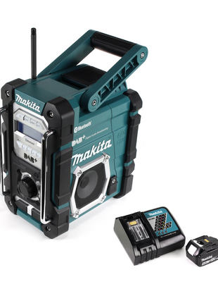 Makita DMR 112 RM1 Akku Baustellen Radio 7,2 - 18V Bluetooth DAB+ + 1x 4,0Ah Akku + Ladegerät - Toolbrothers