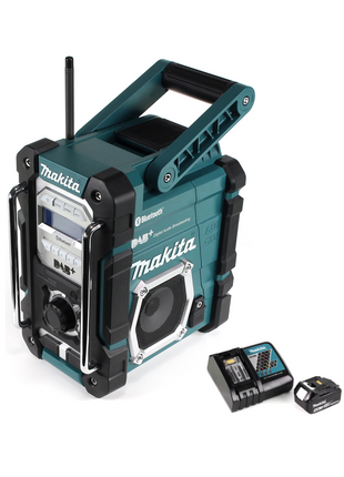 Makita DMR 112 RM1 Akku Baustellen Radio 7,2 - 18V Bluetooth DAB+ + 1x 4,0Ah Akku + Ladegerät - Toolbrothers