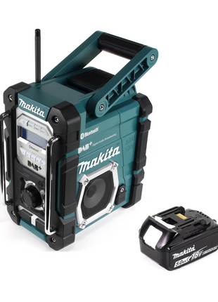 Makita DMR 112 T1 Akku Baustellen Radio 7,2 - 18V Bluetooth DAB+ + 1x 5,0Ah Akku - ohne Ladegerät - Toolbrothers