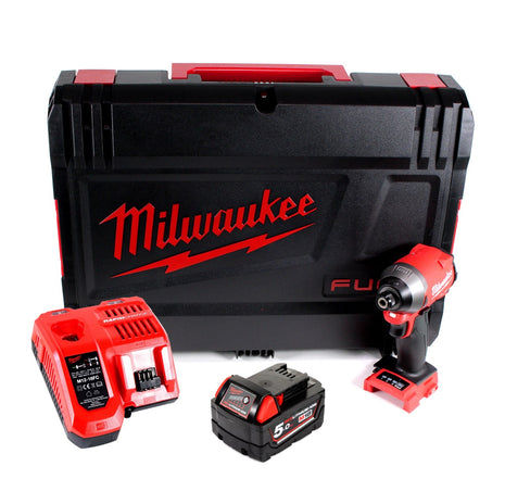 Milwaukee M18 FID2-501X Akku Schlagschrauber 18 V 226 Nm + 1x Akku 5,0 Ah + Ladegerät + HD-Box - Toolbrothers