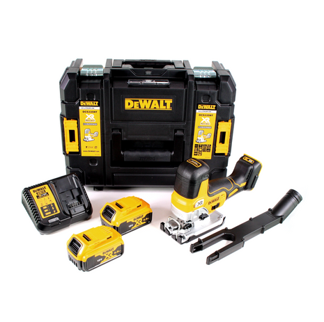 DeWalt DCS 335 P2 Akku Stichsäge 18V + 2x Akkus 5,0 Ah + 1x Schnellladegerät in TSTAK - Toolbrothers