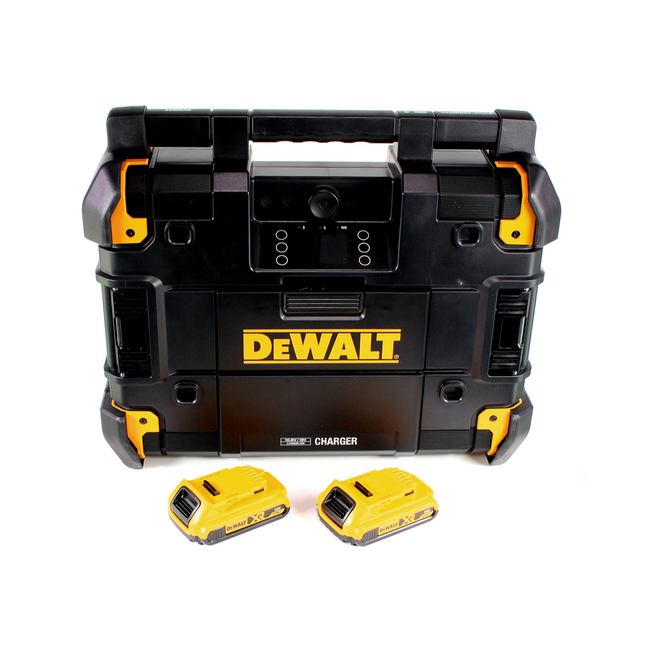 DeWalt DWST1-81078 Akku Netz Baustellenradio TSTAK DAB+ USB IP54 Bluetooth + 2x Akku 2,0Ah - Toolbrothers