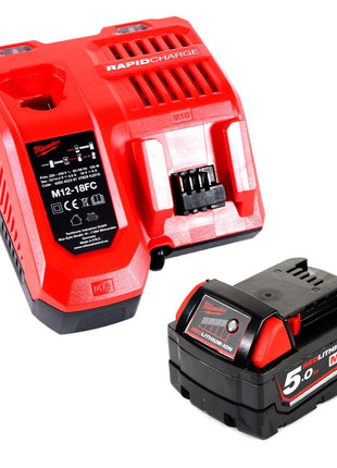 Milwaukee M18 ONERSAL-501C ONE-KEY LED Akku Baustrahler 18 V Li-Ion + 1 x 5,0 Ah Akku + Ladegerät - Toolbrothers