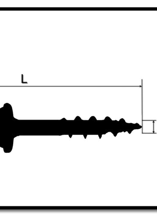 KREG Pocket-Hole Linsenkopfschraube 32 mm 100 Stk ( SML-C125-100 ) Vierkant Antrieb Teilgewinde Grobgewinde selbstschneidend verzinkt - Toolbrothers