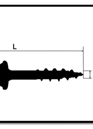 KREG Pocket-Hole Linsenkopfschraube 32 mm 250 Stk ( SML-C125-250 ) Vierkantantrieb Teilgewinde Grobgewinde selbstschneidend verzinkt - Toolbrothers