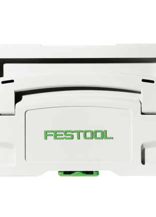 Festool SYSTAINER SYS 4 T-LOC SYS-HWZ Box Werkzeugkoffer ( 497658 ) lichtgrau koppelbar mit Holzeinsatz - Toolbrothers