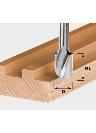 Festool Spiralnutfräser HS Spi S8 D16/20 16 x 20 mm 8 mm Schaft ( 490949 ) - Toolbrothers