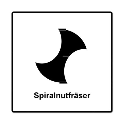 Festool Spiralnutfräser HS Spi S8 D16/20 16 x 20 mm 8 mm Schaft ( 490949 ) - Toolbrothers