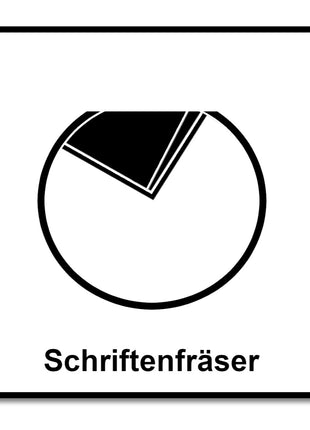 Festool Schriftenfräser HS S8 D11/60° 11 mm Durchmesser 8 mm Schaft ( 491002 ) - Toolbrothers