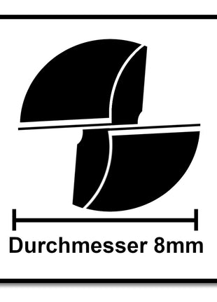 Festool Gipskartonfräser HW S8 D32/90° 32 mm Durchmesser 8 mm Schaft ( 491001 ) - Toolbrothers