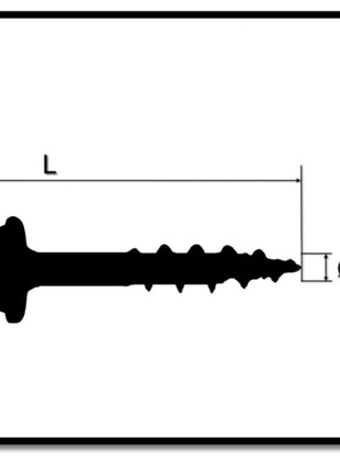 KREG Pocket-Hole Zylinderkopfschraube 25 mm 500 Stk ( SML-C1-500 ) Vierkantantrieb Teilgewinde Grobgewinde selbstschneidend verzinkt - Toolbrothers