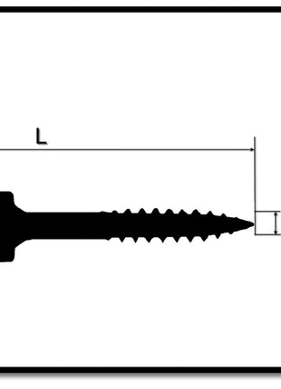 KREG Pocket-Hole Zylinderkopfschraube 25mm 500Stk. ( SPS-F1-500 ) Vierkant Antrieb Teilgewinde Feingewinde selbstschneidend verzinkt - Toolbrothers