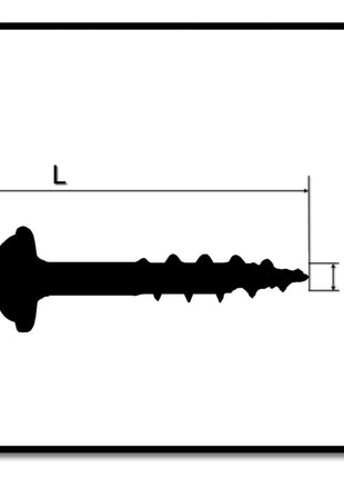 KREG Pocket-Hole Linsenkopfschrauben SML-C Starter Set 300 Stk für den Innengebrauch Vierkantantrieb Teilgewinde Grobgewinde selbstschneidend verzinkt - Toolbrothers