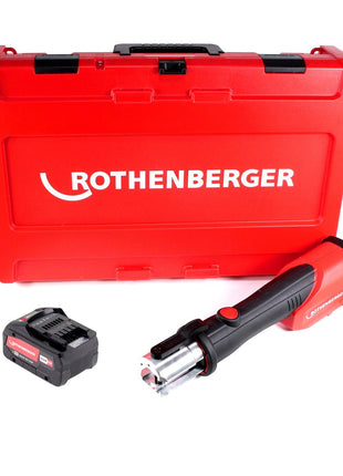 Rothenberger ROMAX 4000 Akku Pressmaschine 18 V Li-Ion elektrohydraulisch im Transportkoffer mit 8 Ah Akku, ohne Ladegerät - Toolbrothers