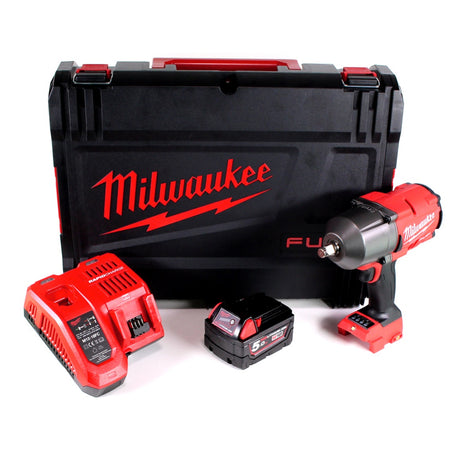 Milwaukee M18 FHIWF12-501X Akku Schlagschrauber 1/2" 18 V 1356 Nm + 1x Akku 5,0 Ah + Ladegerät + HD Box - Toolbrothers