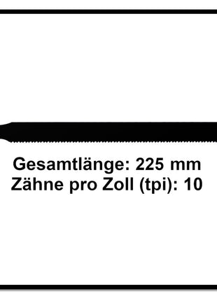 Komet Säbelsägeblatt PALLETS 225mm 10-10tpi 10 Stk. ( 2x 501.398 ) HSS-Bi-Metall - Toolbrothers