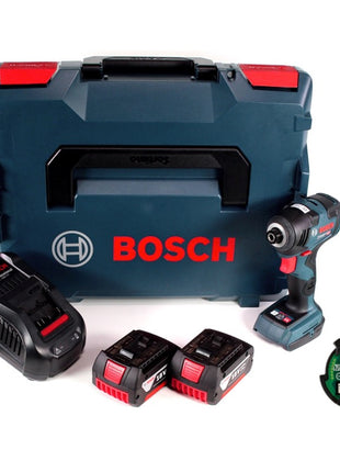 Bosch GDR 18V-200 C Akku Drehschlagschrauber 1/4" 18V 200Nm + 2x Akkus 3,0Ah + Ladegerät + Connect Modul + L-Boxx - Toolbrothers