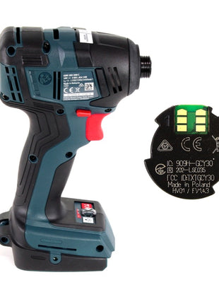 Bosch GDR 18V-200 C Akku Drehschlagschrauber 1/4" 18V 200Nm + 2x Akkus 3,0Ah + Ladegerät + Connect Modul + L-Boxx - Toolbrothers