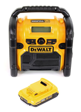 DeWalt DCR 020 Akku Baustellenradio DAB+ + 1x Akku 2,0Ah - ohne Ladegerät - Toolbrothers