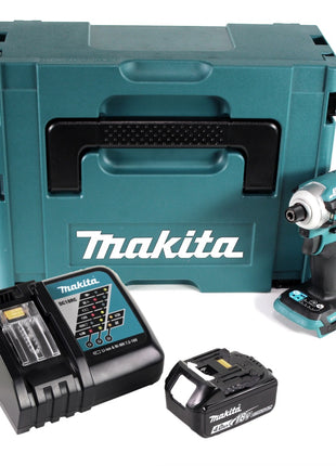 Makita DTD 171 RM1J Akku Schlagschrauber 18 V 180 Nm 1/4" Brushless + 1x Akku 4,0 Ah + Ladegerät + Makpac - Toolbrothers