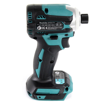 Makita DTD 171 RG Akku Schlagschrauber 18 V 180 Nm 1/4" Brushless + 2x Akku 6,0 Ah + Ladegerät - Toolbrothers