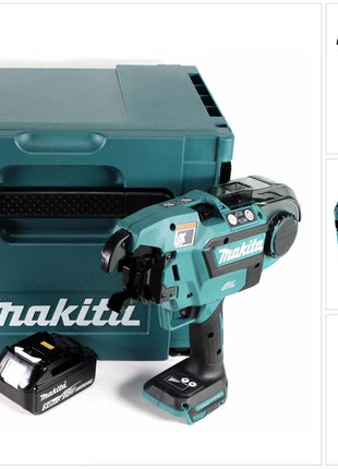 Makita DTR 180 T1J Akku Bewehrungsverbinder 18 V Brushless für 0,8mm Bindedraht im Makpac + 1x 5,0Ah Akku - ohne Ladegerät - Toolbrothers