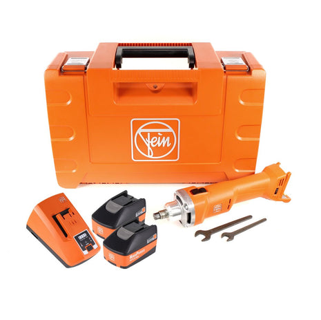 FEIN AGSZ 18-280 BL Akku Geradschleifer 18V ( 71230162000 ) Set im Koffer mit 2x 5,2 Ah High Power Akku und Lader - Toolbrothers