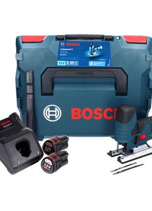 Bosch GST 12V-70 Professional Akku Stichsäge 12 V ( 06015A1005 ) + 2x Akku 3,0 Ah + Ladegerät + L-Boxx - Toolbrothers