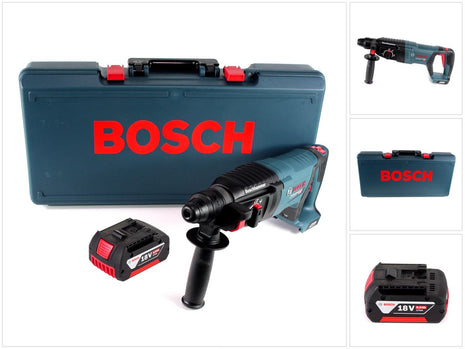 Bosch GBH 18V-26 D Akku Bohrhammer 18V 2,5J SDS-Plus im Handwerkerkoffer + 1x 6,0Ah Akku - ohne Ladegerät - Toolbrothers