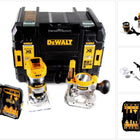DeWalt DCW 604 NT Akku Kombifräse 18V 55mm + Fräser Set 12 tlg. in TSTAK - ohne Akku und Ladegerät - Toolbrothers