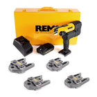 REMS Akku-Press 22V ACC + 1x Akku 2,5Ah + Schnellladegerät + Pressbacken Presszangen Standard V15,18,22, 28 im Stahlblechkasten - Toolbrothers