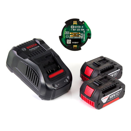 Bosch GWX 18V-10 C Akku Winkelschleifer 18V 125mm brushless X-LOCK + 2x Akku 3,0Ah + Ladegerät + Connectivity Modul + L-BOXX - Toolbrothers