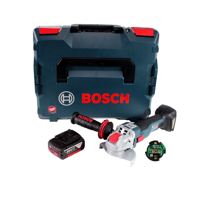 Bosch GWX 18V-10 C Akku Winkelschleifer 18V 125mm brushless X-LOCK + 1x Akku 3,0Ah + Connectivity Modul + L-BOXX - ohne Ladegerät - Toolbrothers