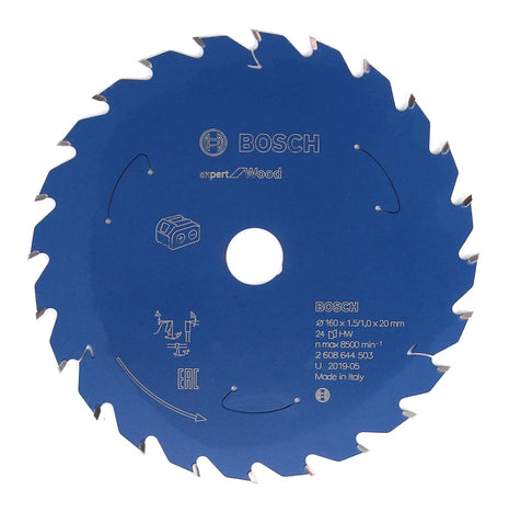 Bosch Kreissägeblatt Expert for Wood 160 x 1,0 x 20 mm 24 Zähne für Holz ( 2608644503 ) - Toolbrothers