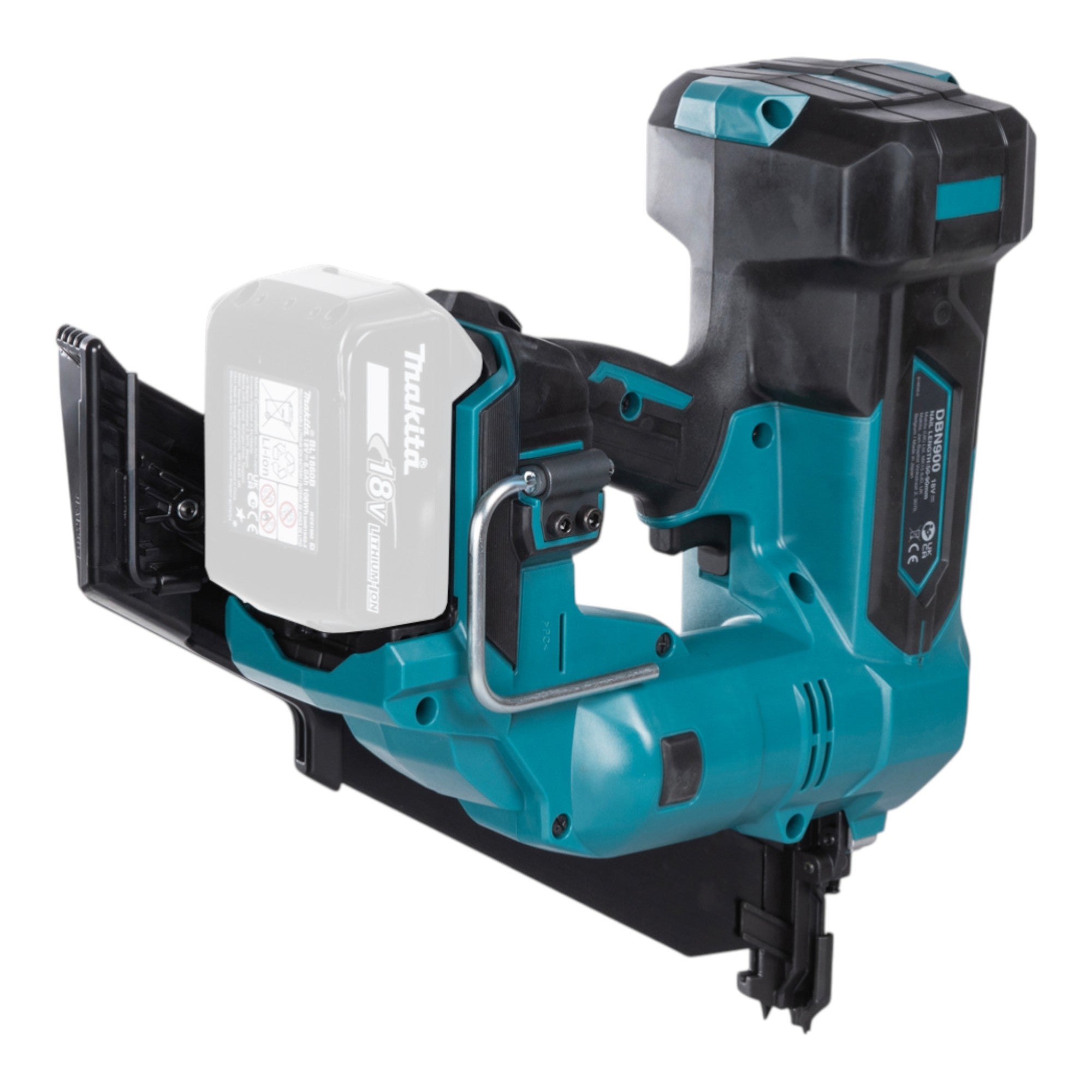 Makita DBN 900 RM1K Akku Streifennagler 18 V 50 90 mm Brushless 1x Akku 4 0 Ah Ladegeraet Koffer 4 - toolbrothers