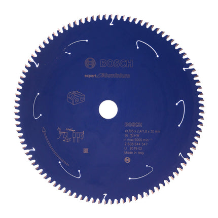 Bosch Kreissägeblatt Expert for Aluminium 305 x 1,8 x 30 mm 96 Zähne ( 2608644547 ) - Toolbrothers