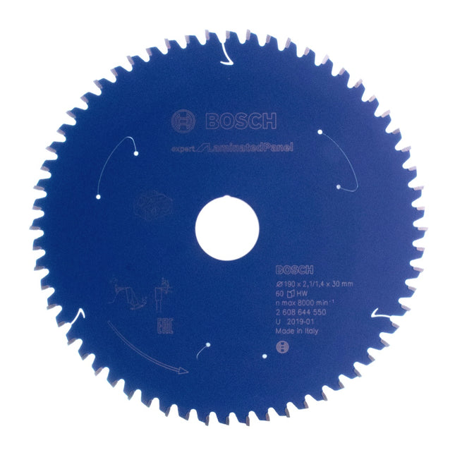 Bosch Kreissägeblatt Expert for Laminated Panel 190 x 1,4 x 30 mm 60 Zähne für Laminat ( 2608644550 ) - Toolbrothers