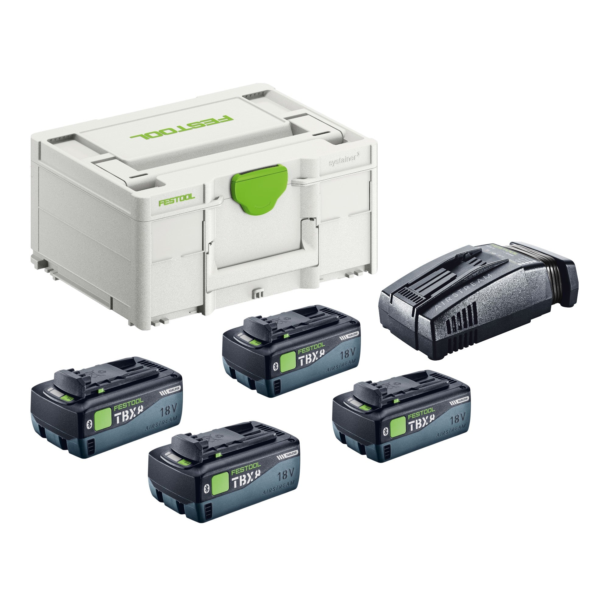 Festool SYS 18V 4xTBX8 SCA16 Energie Set mit 4x BP 18 TBX 8 ASI Akku 18 V 8 0 Ah 4x 578746 SCA 16 Ladegeraet 576953 Systainer 0 - toolbrothers