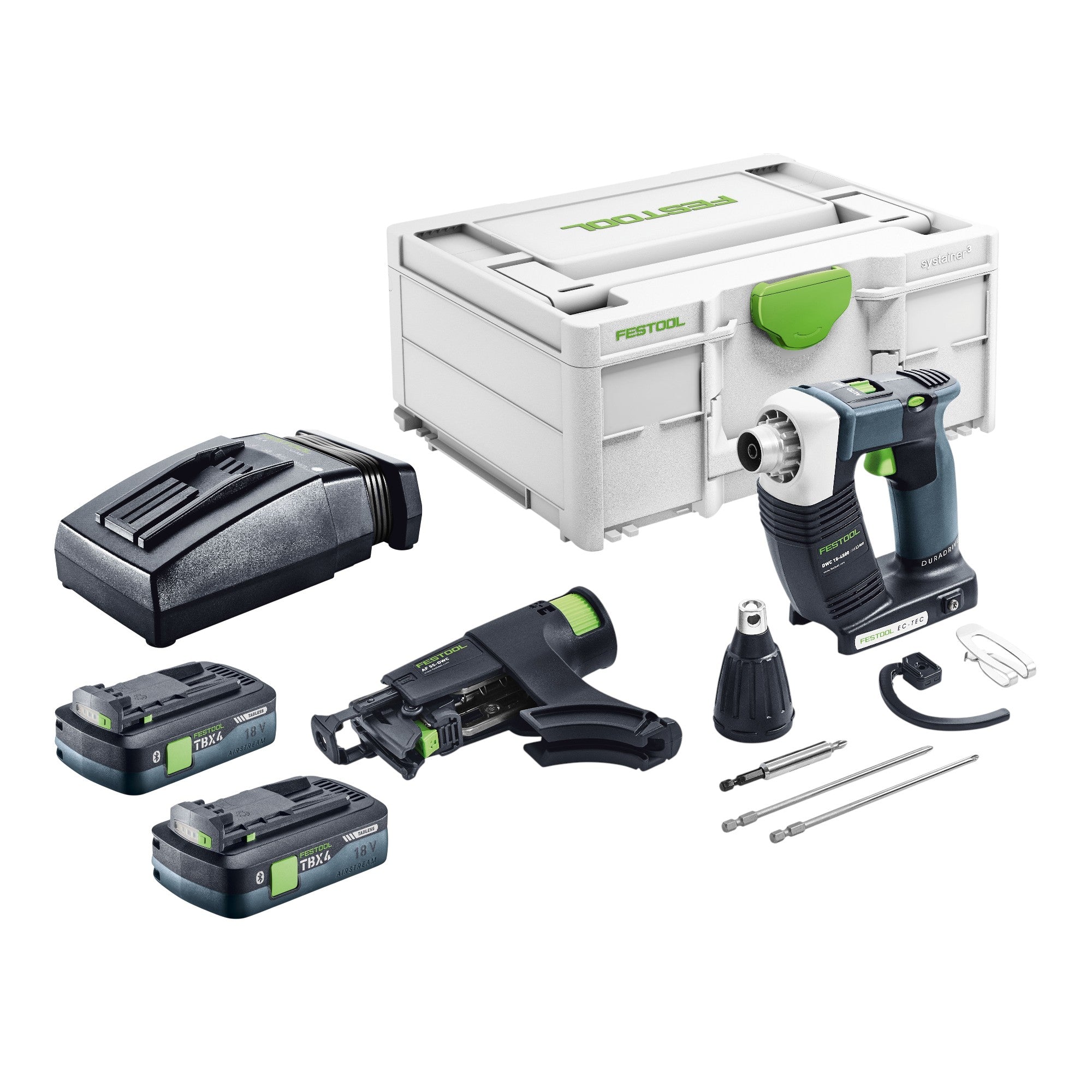 Festool DWC 18 4500 Basic Akku Bauschrauber 18 V 14 Nm Brushless 2x Akku 4 0 Ah Ladegeraet Systainer 0 - toolbrothers