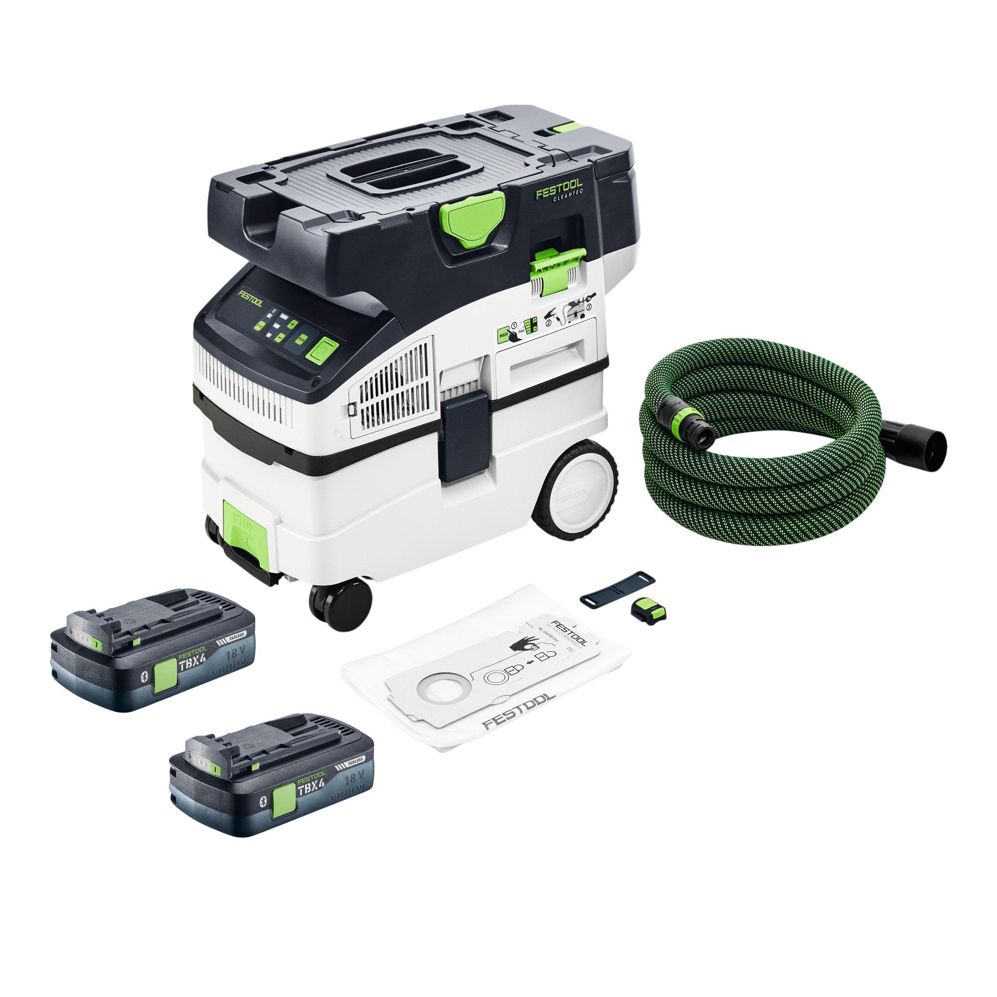 Festool CTLC MIDI I Basic Akku Absaugmobil 36 V 2x 18 V Staubklasse L 2x Akku 4 0 Ah ohne Ladegeraet 0 - toolbrothers